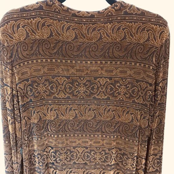 Coldwater Creek Black And Brown Tunic Style - Picture 4 of 6